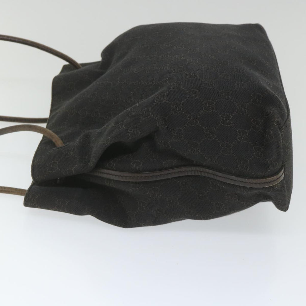 GUCCI GG Canvas Shoulder Bag Suede 2Set Brown Black 57552