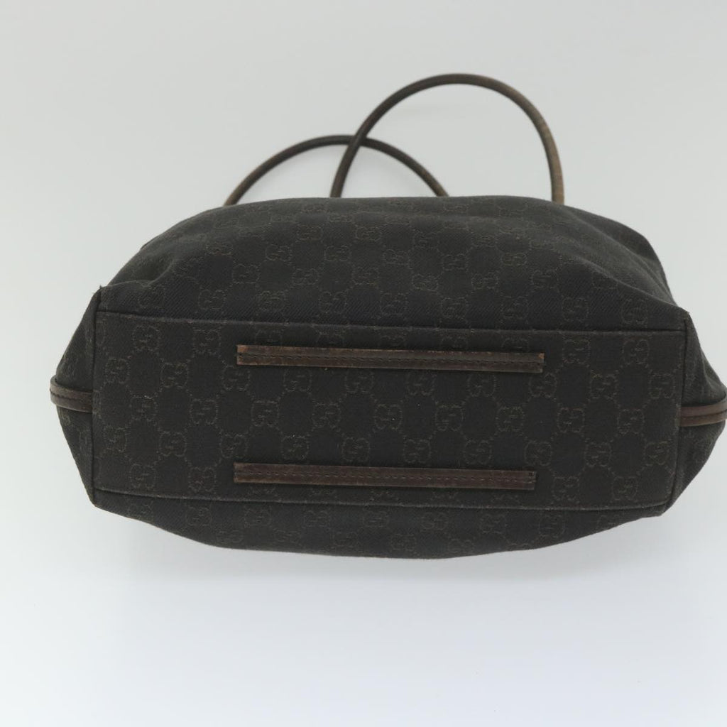 GUCCI GG Canvas Shoulder Bag Suede 2Set Brown Black 57552