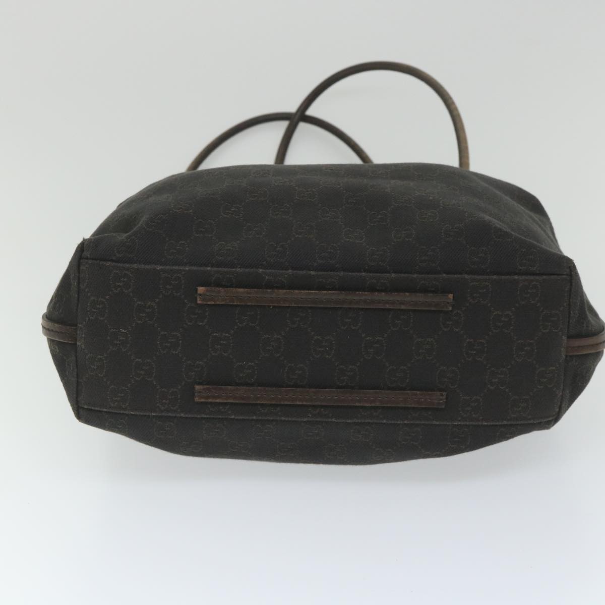 GUCCI GG Canvas Shoulder Bag Suede 2Set Brown Black 57552