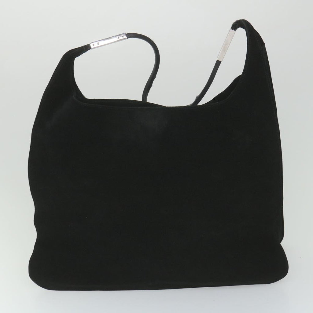 GUCCI GG Canvas Shoulder Bag Suede 2Set Brown Black 57552