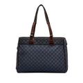 Blue Loewe Anagram Canvas Tote Bag