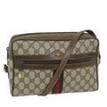 GUCCI GG Supreme Web Sherry Line Shoulder Bag Beige Red 001 4071 5 57626