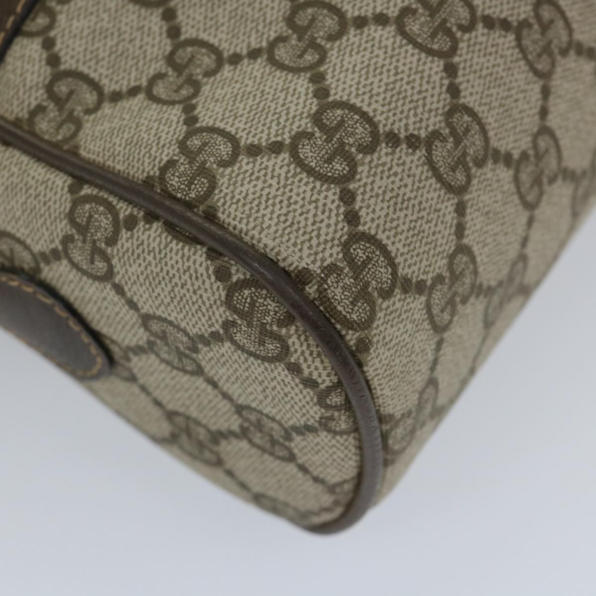 GUCCI GG Supreme Web Sherry Line Shoulder Bag Beige Red 001 4071 5 57626