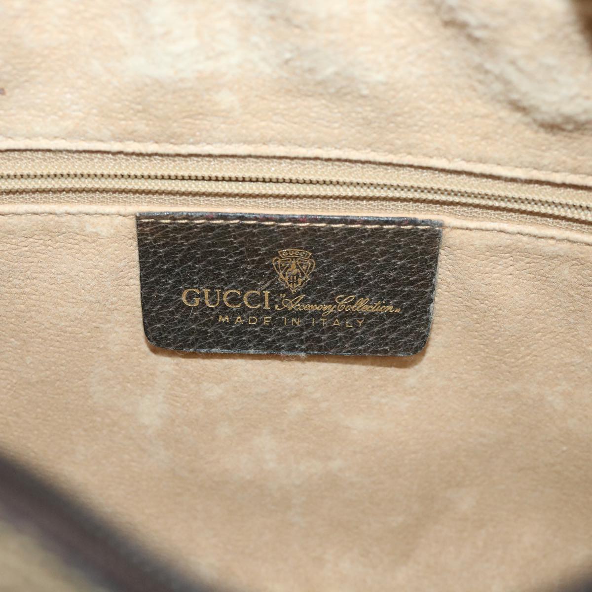GUCCI GG Supreme Web Sherry Line Shoulder Bag Beige Red 001 4071 5 57626