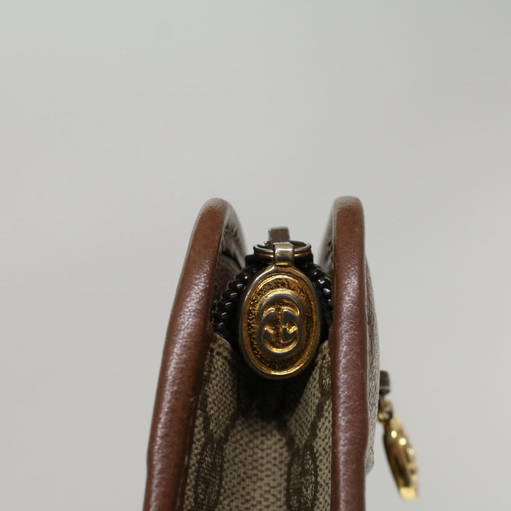 GUCCI GG Supreme Clutch Bag PVC Leather Beige 014 115 6063 57627