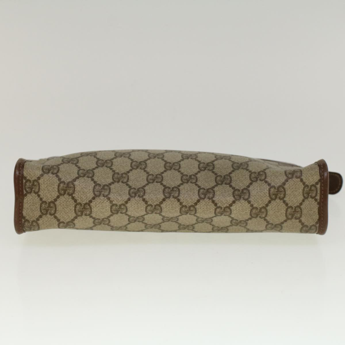 GUCCI GG Supreme Clutch Bag PVC Leather Beige 014 115 6063 57627