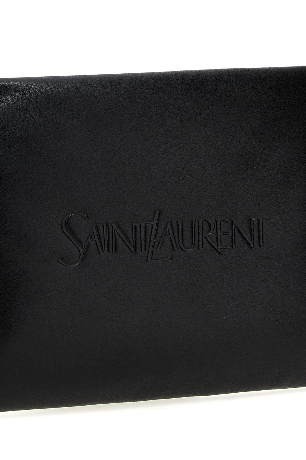 Saint Laurent Men Logo Padded Clutch Bag