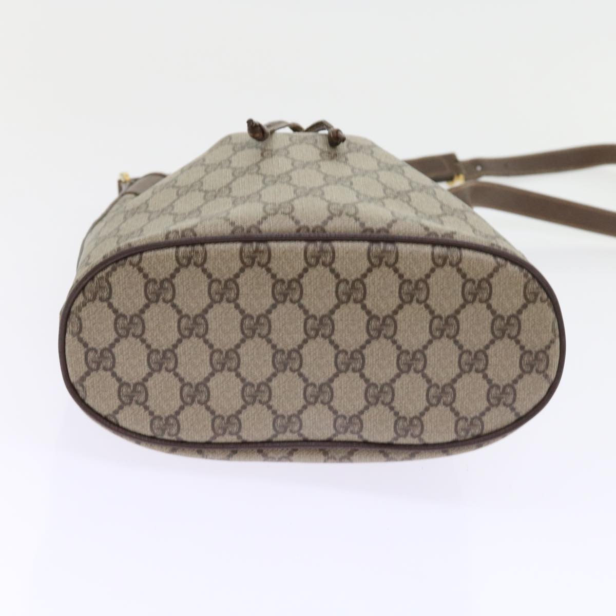 GUCCI GG Supreme Shoulder Bag PVC Leather Beige 001 115 57674
