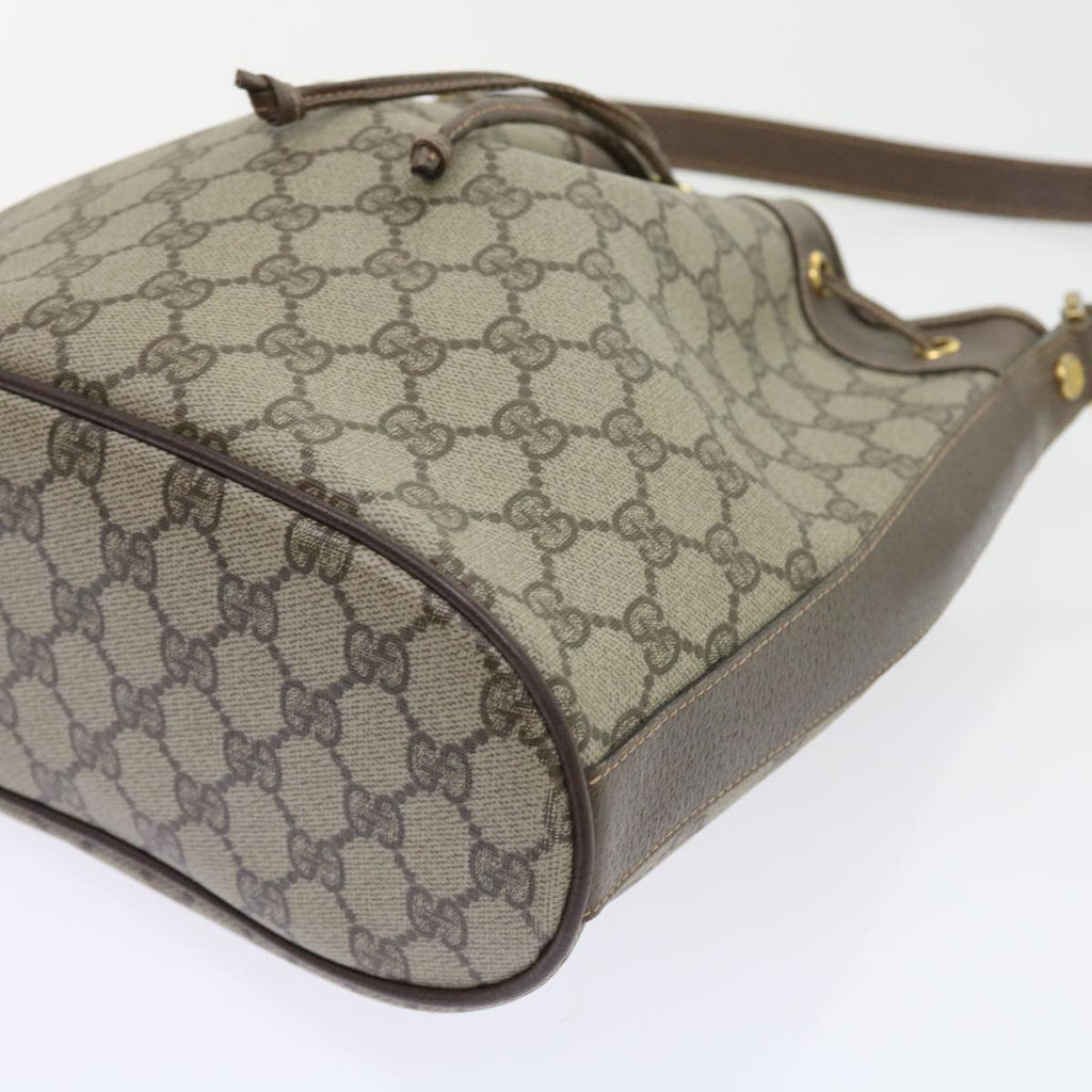 GUCCI GG Supreme Shoulder Bag PVC Leather Beige 001 115 57674