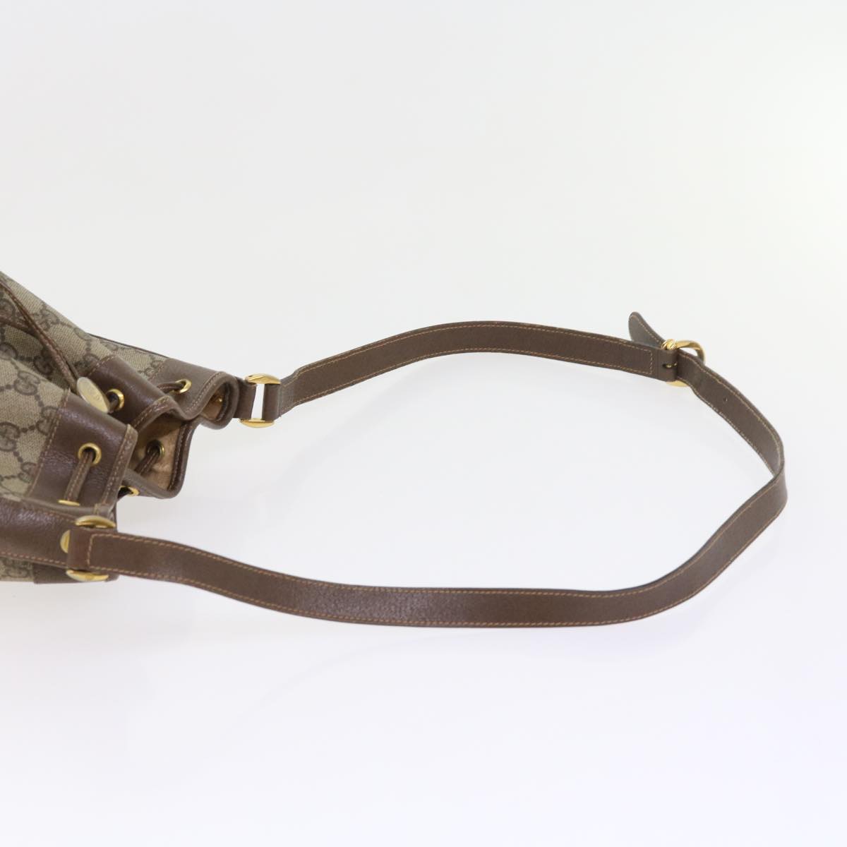 GUCCI GG Supreme Shoulder Bag PVC Leather Beige 001 115 57674