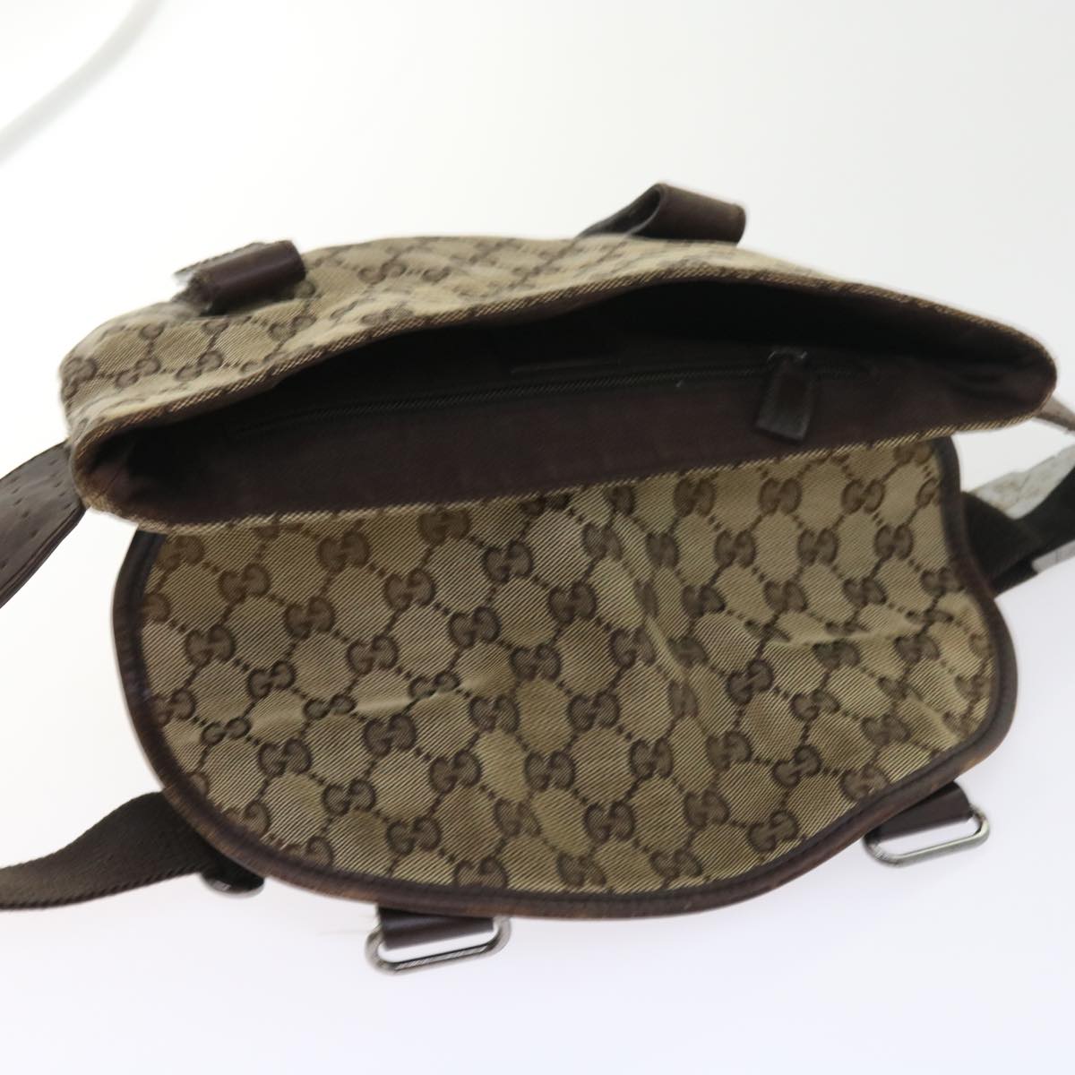 GUCCI GG Canvas Waist bag Beige 145851 57676