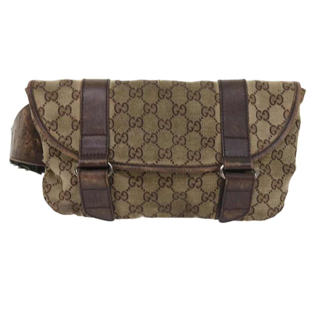 GUCCI GG Canvas Waist bag Beige 145851 57676