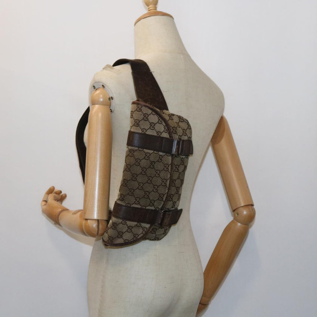 GUCCI GG Canvas Waist bag Beige 145851 57676