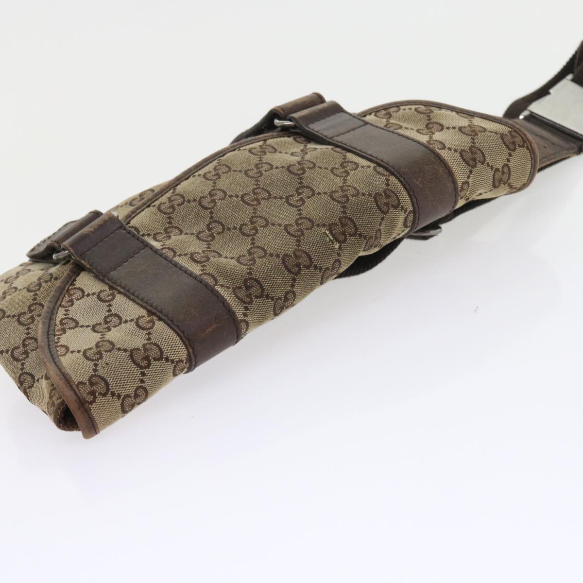 GUCCI GG Canvas Waist bag Beige 145851 57676
