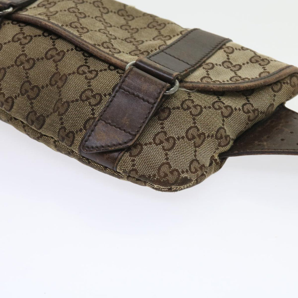 GUCCI GG Canvas Waist bag Beige 145851 57676