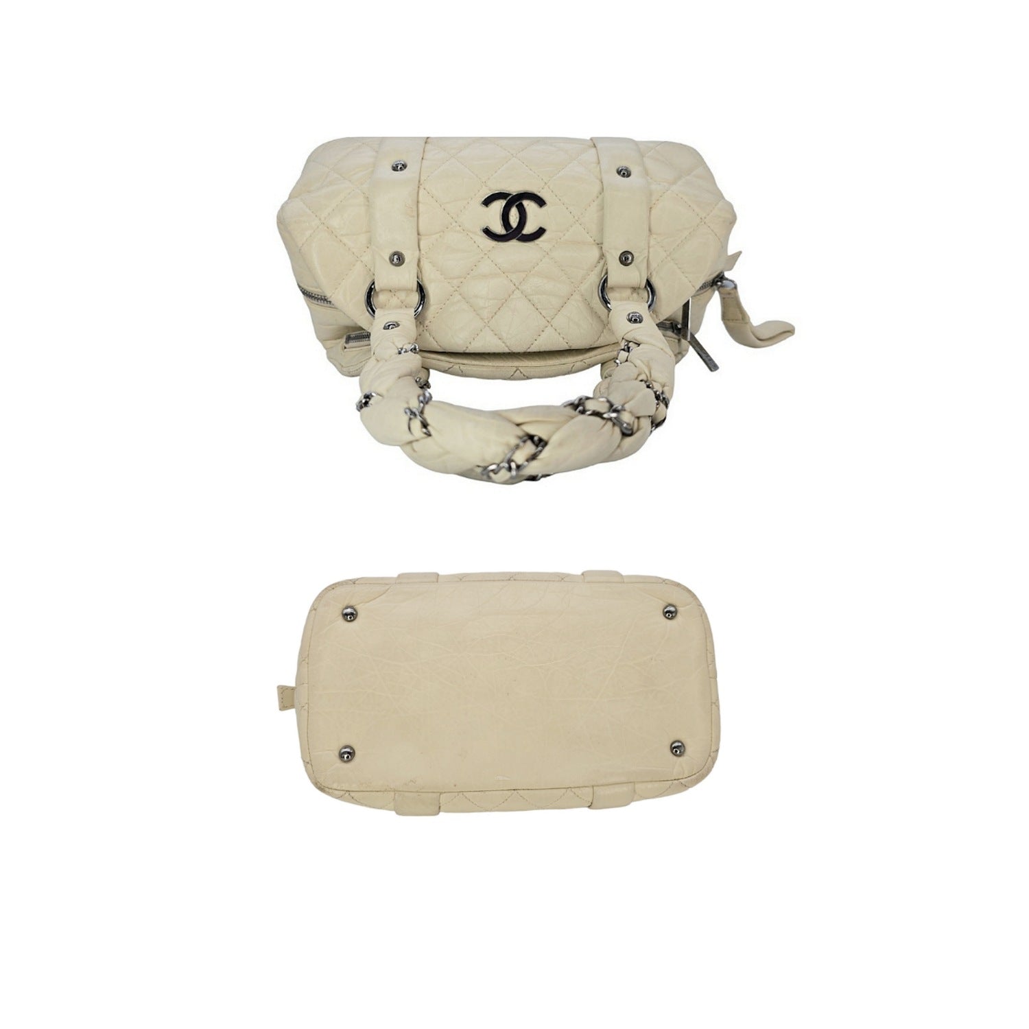 Chanel Lady Braid Bowling Bag Calfskin Small