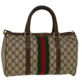 GUCCI GG Supreme Web Sherry Line Hand Bag Beige Red 012 3842 33 39 57733