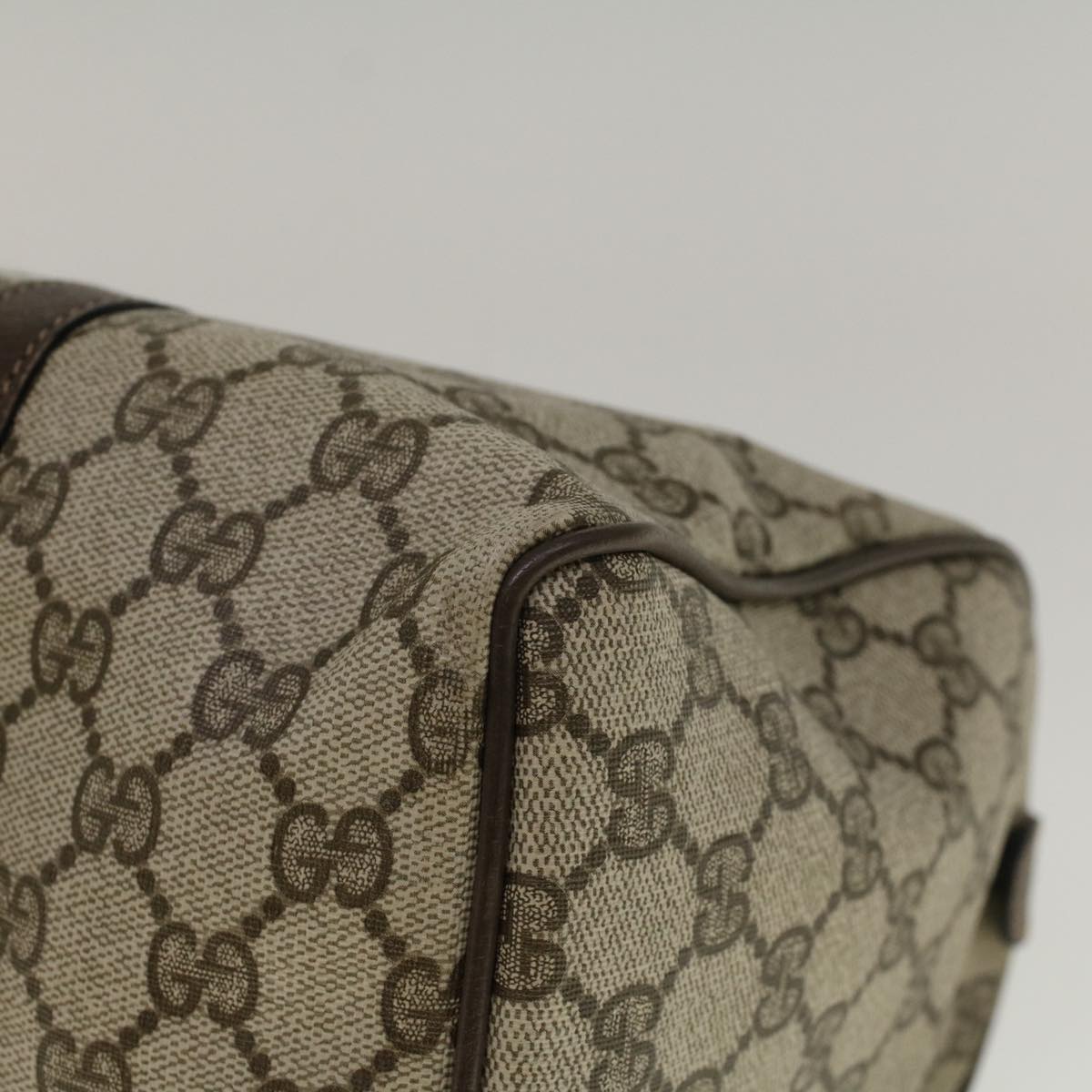 GUCCI GG Supreme Web Sherry Line Hand Bag Beige Red 012 3842 33 39 57733