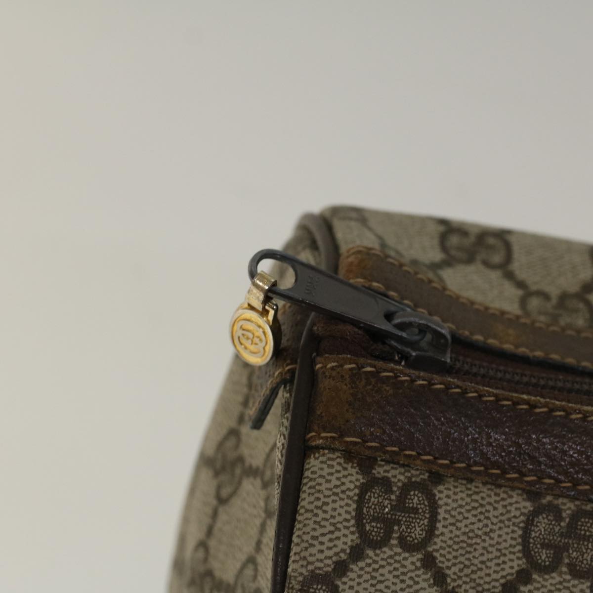 GUCCI GG Supreme Web Sherry Line Hand Bag Beige Red 012 3842 33 39 57733