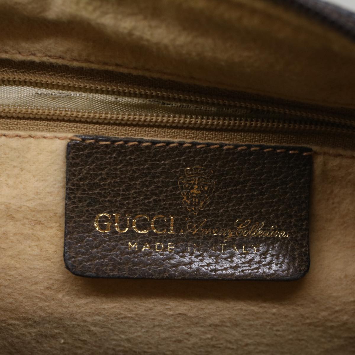 GUCCI GG Supreme Web Sherry Line Hand Bag Beige Red 012 3842 33 39 57733