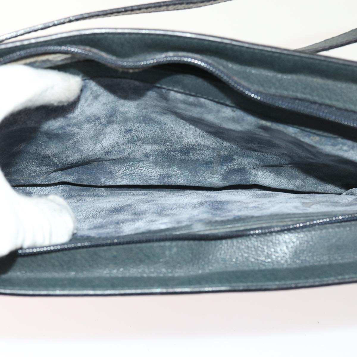 GUCCI GG Supreme Sherry Line Shoulder Bag Navy Red gray 41 02 013 57734