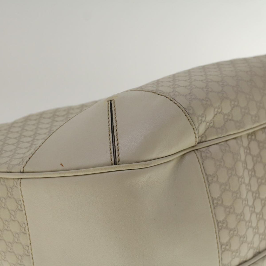 GUCCI GG Canvas Guccissima Shoulder Bag Ivory 309618 57767