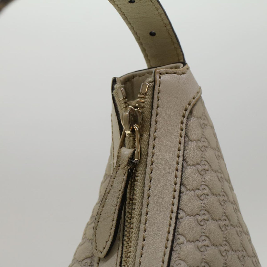GUCCI GG Canvas Guccissima Shoulder Bag Ivory 309618 57767