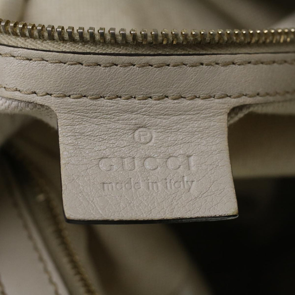 GUCCI GG Canvas Guccissima Shoulder Bag Ivory 309618 57767