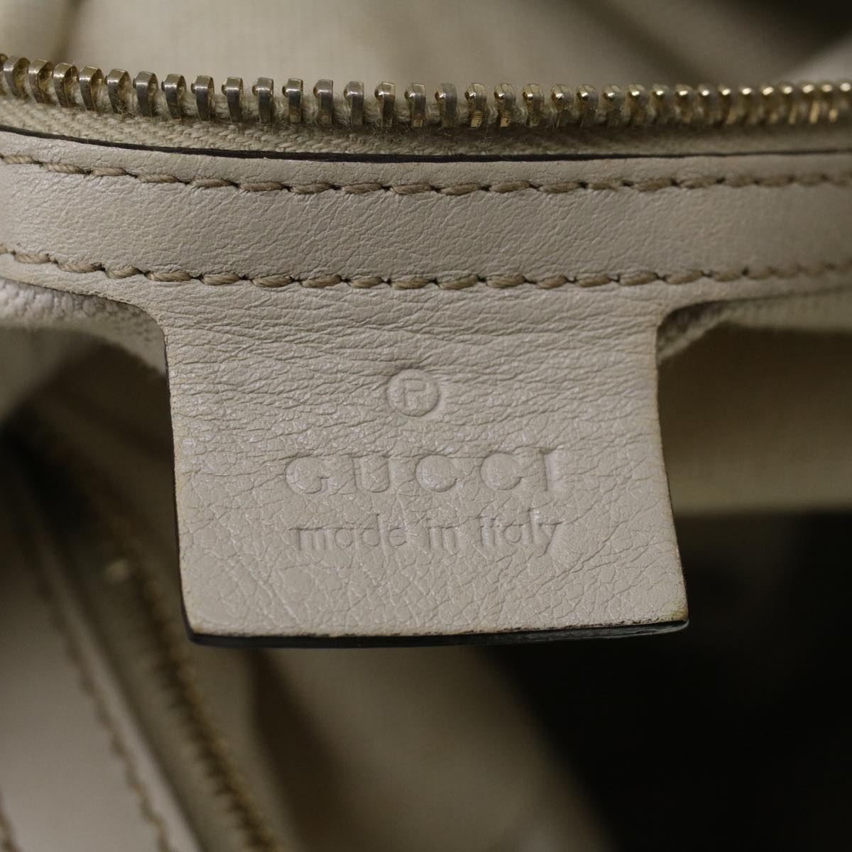 GUCCI GG Canvas Guccissima Shoulder Bag Ivory 309618 57767