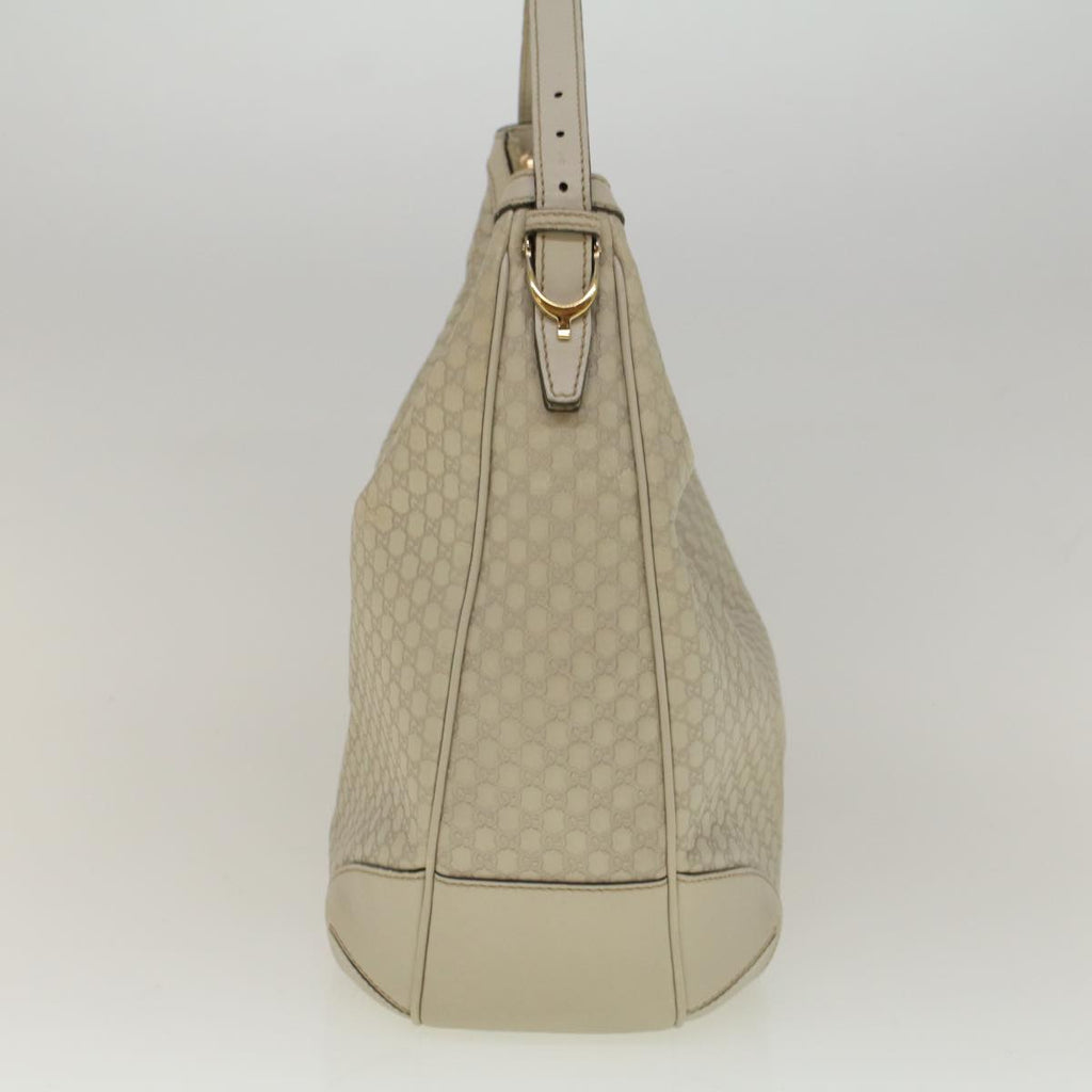 GUCCI GG Canvas Guccissima Shoulder Bag Ivory 309618 57767