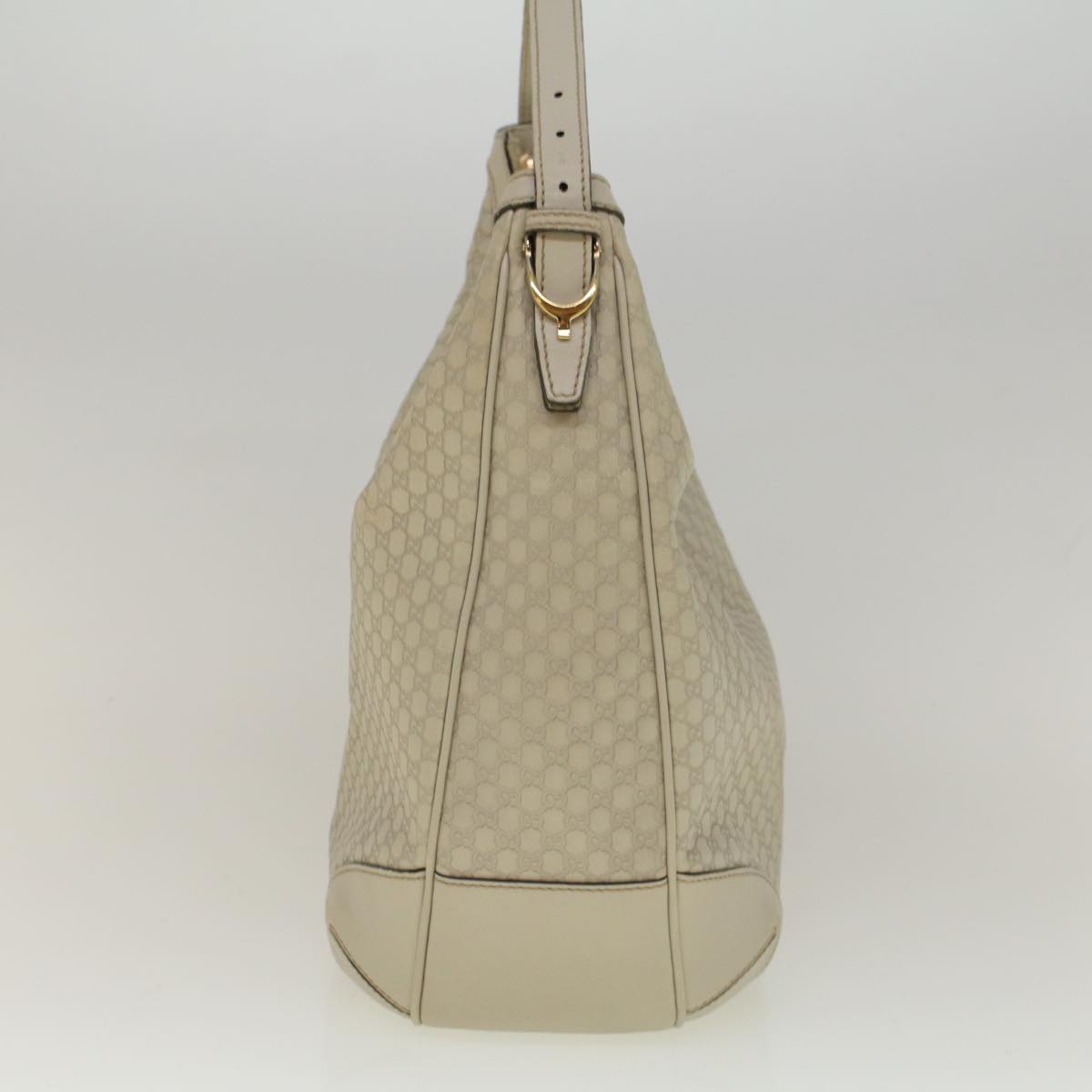 GUCCI GG Canvas Guccissima Shoulder Bag Ivory 309618 57767