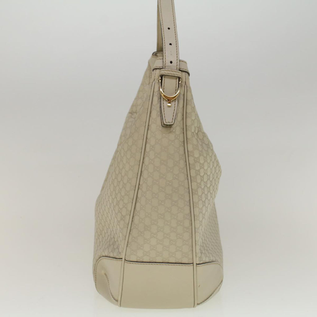GUCCI GG Canvas Guccissima Shoulder Bag Ivory 309618 57767