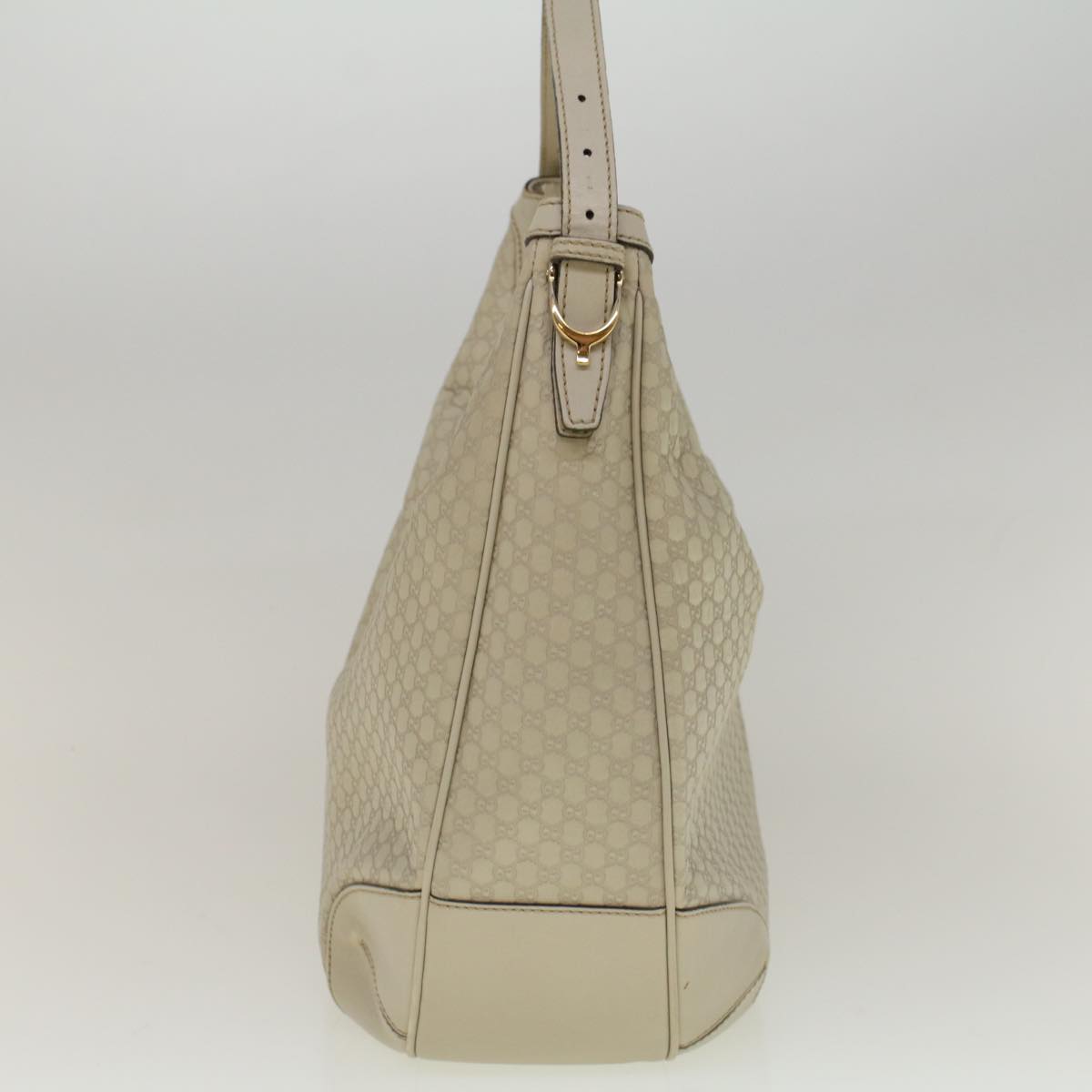 GUCCI GG Canvas Guccissima Shoulder Bag Ivory 309618 57767