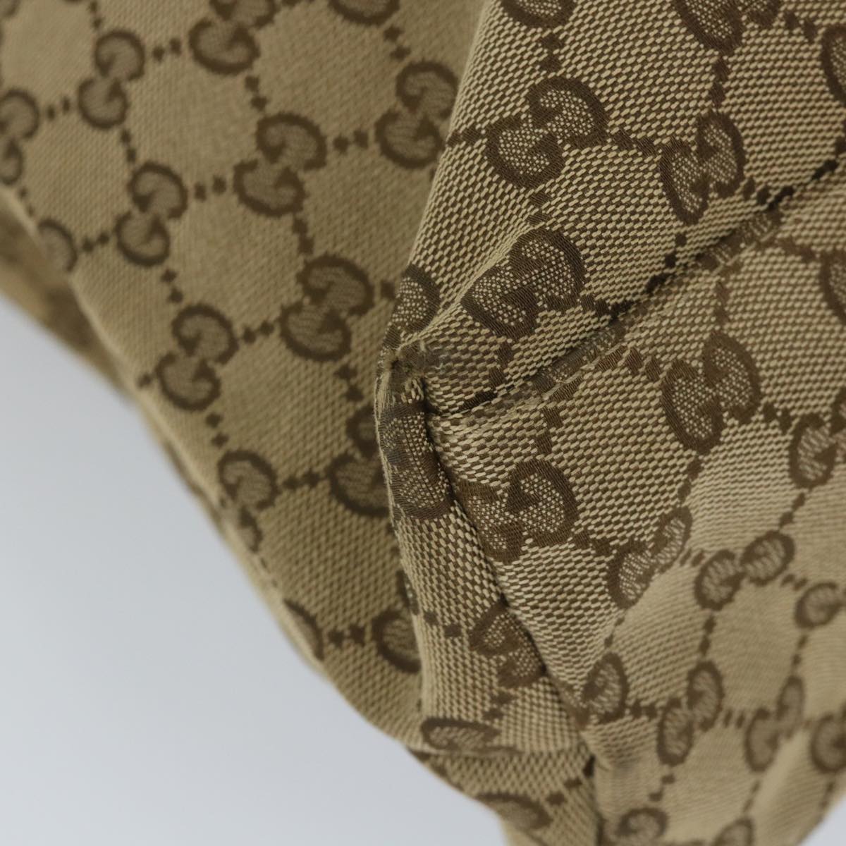 GUCCI GG Canvas Tote Bag Beige 232947 57768