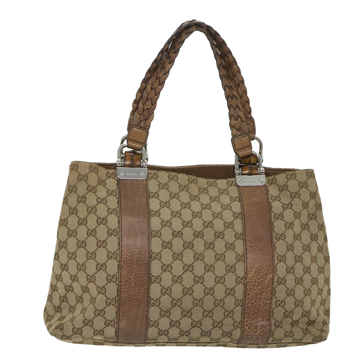 GUCCI GG Canvas Tote Bag Beige 232947 57768