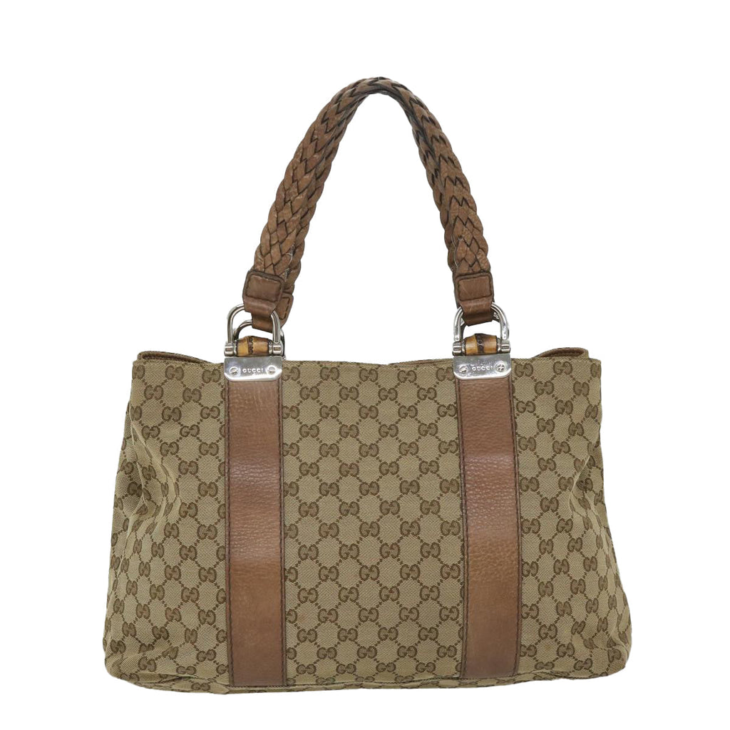 GUCCI GG Canvas Tote Bag Beige 232947 57768