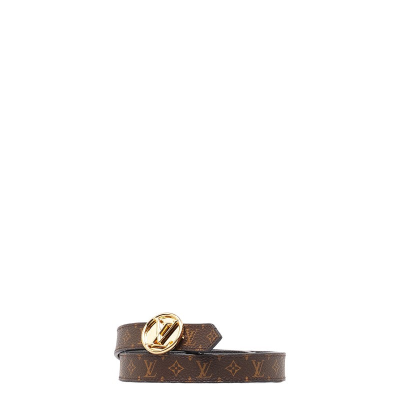 Louis Vuitton Monogram Circle 20MM Reversee Belt Size 85/34 M0567V Brown PVC  Louis Vuitton