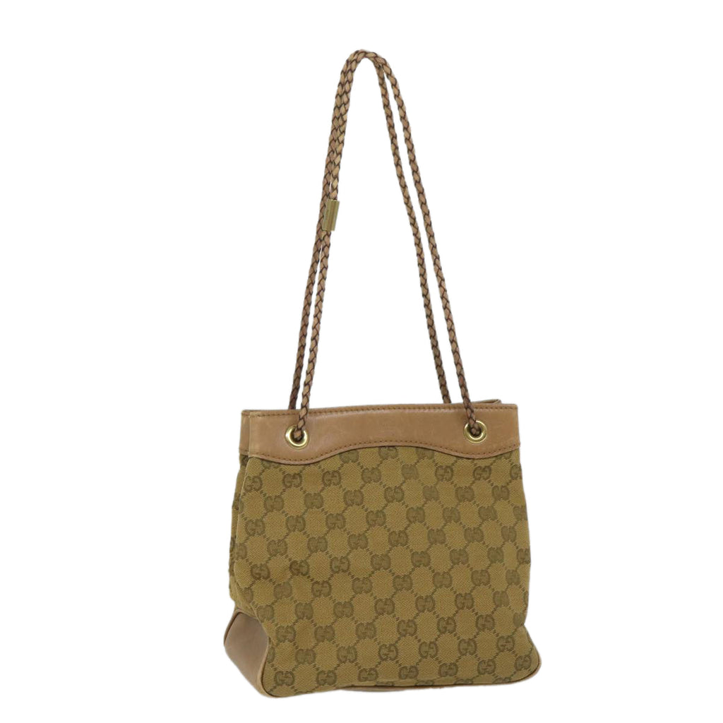 GUCCI GG Canvas Hand Bag Brown 109143 57772