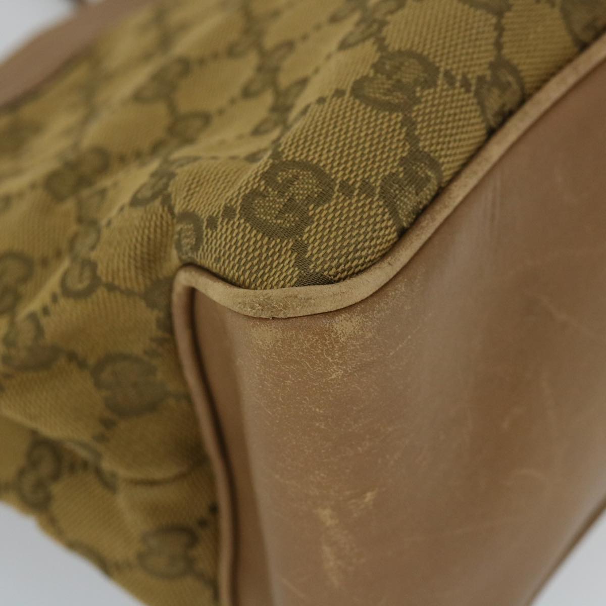 GUCCI GG Canvas Hand Bag Brown 109143 57772