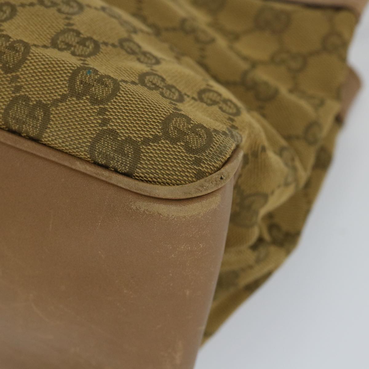 GUCCI GG Canvas Hand Bag Brown 109143 57772