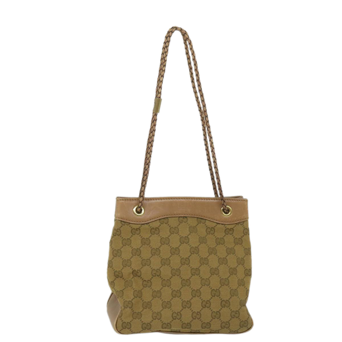 GUCCI GG Canvas Hand Bag Brown 109143 57772