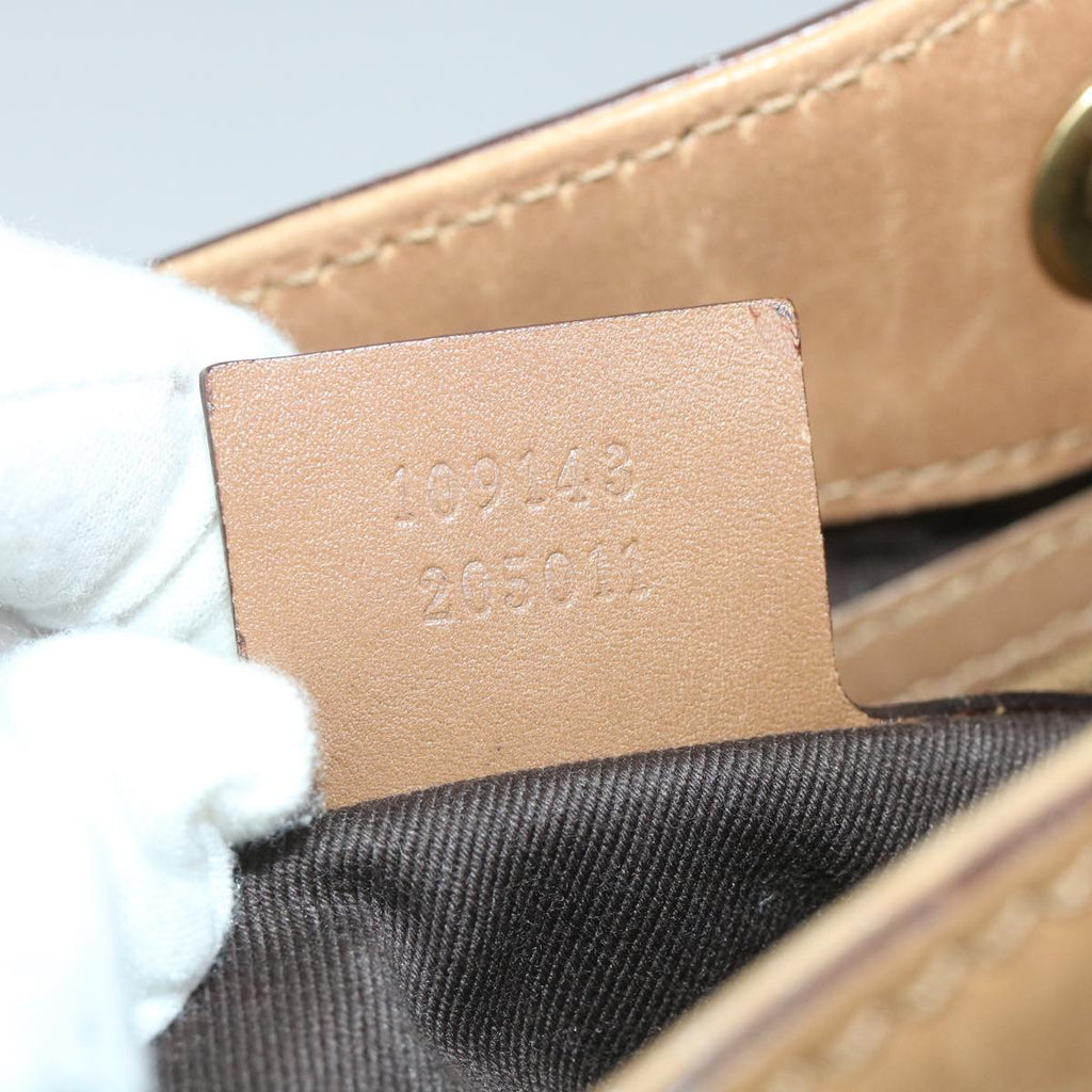 GUCCI GG Canvas Hand Bag Brown 109143 57772