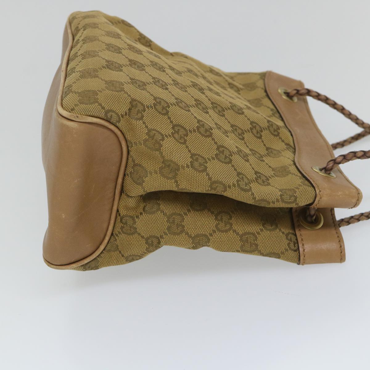 GUCCI GG Canvas Hand Bag Brown 109143 57772
