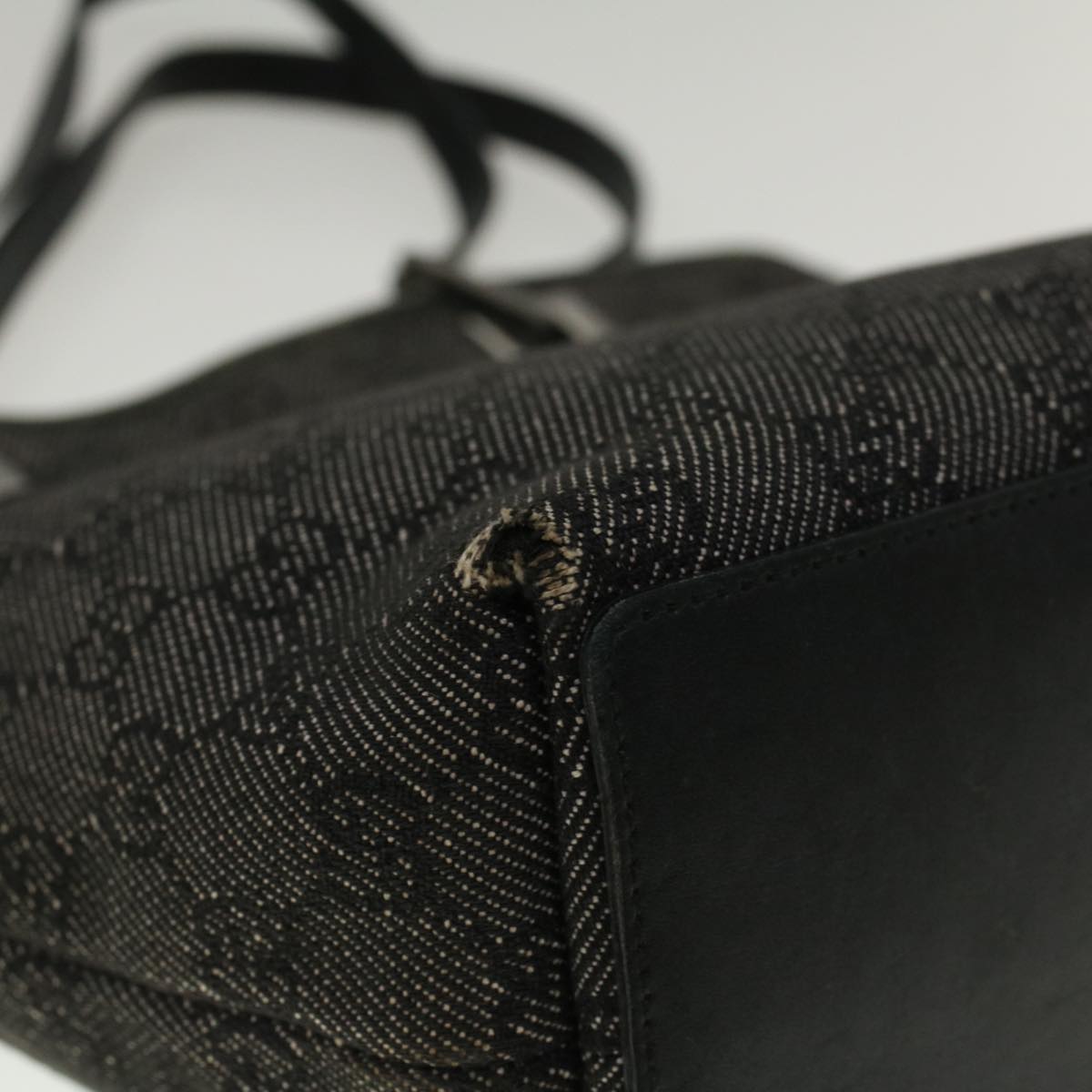GUCCI GG Canvas Hand Bag Gray 31244 57775
