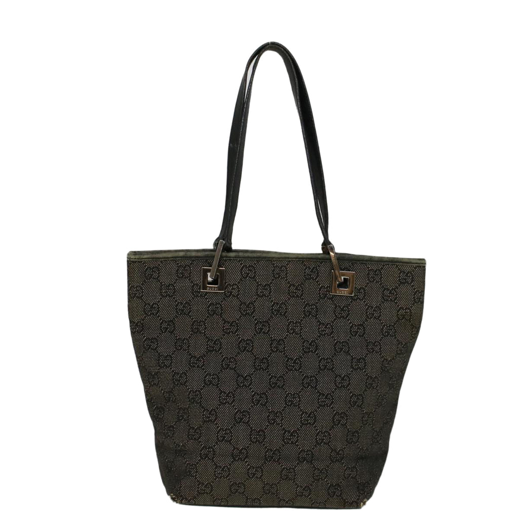 GUCCI GG Canvas Hand Bag Gray 31244 57775