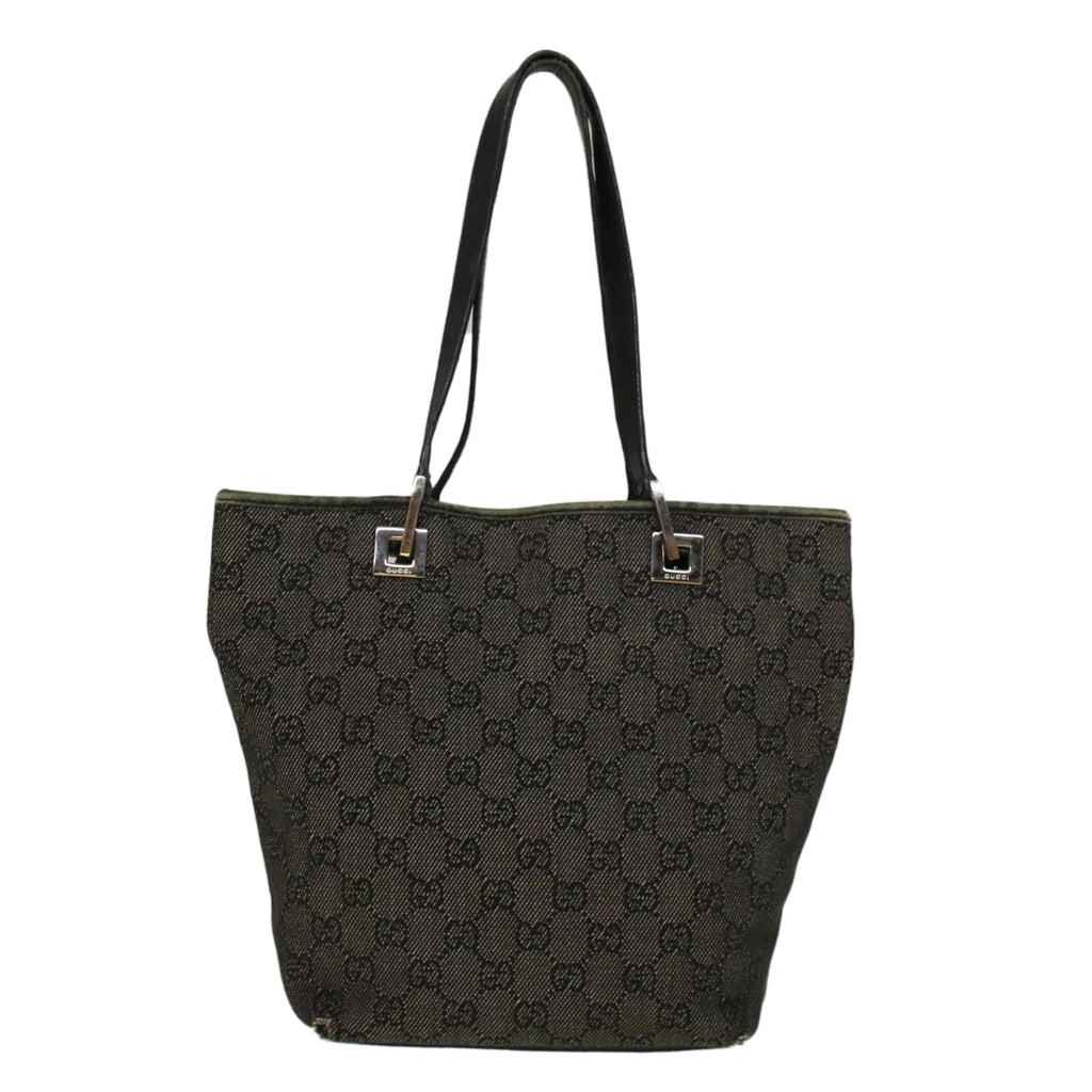 GUCCI GG Canvas Hand Bag Gray 31244 57775
