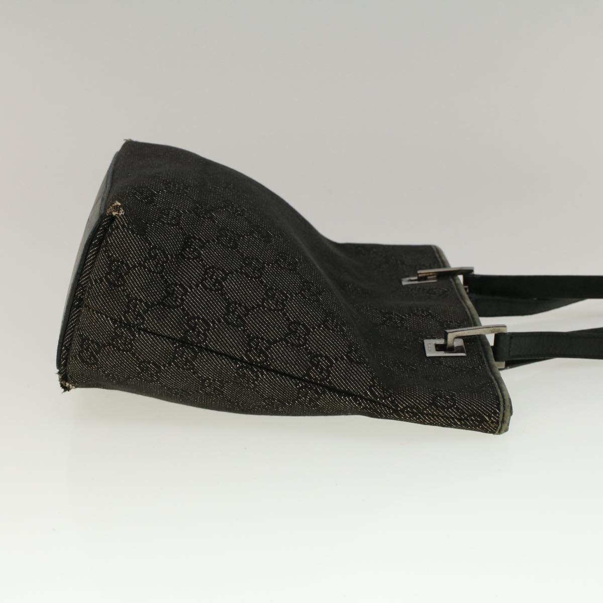 GUCCI GG Canvas Hand Bag Gray 31244 57775