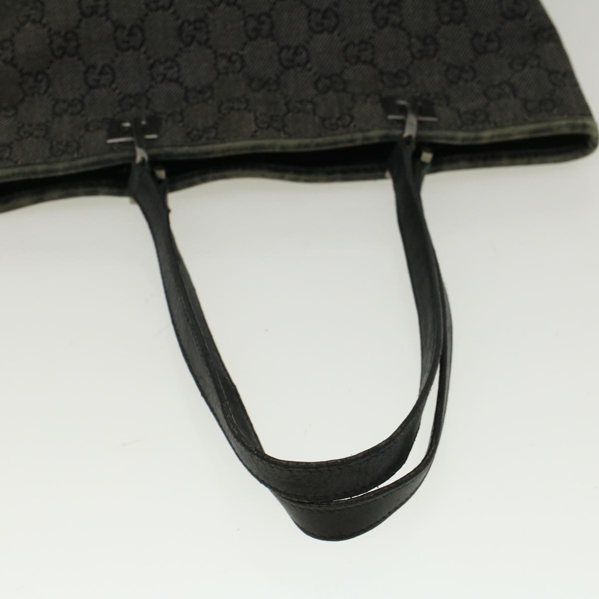 GUCCI GG Canvas Hand Bag Gray 31244 57775