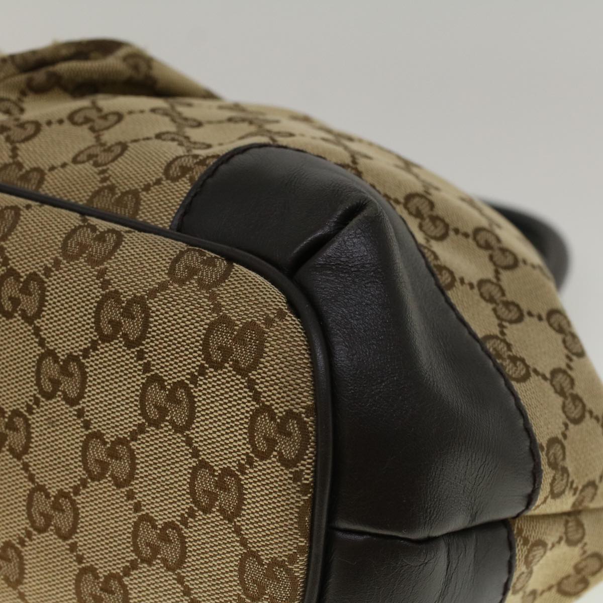 GUCCI GG Canvas Hand Bag 2way Beige 247902 57777