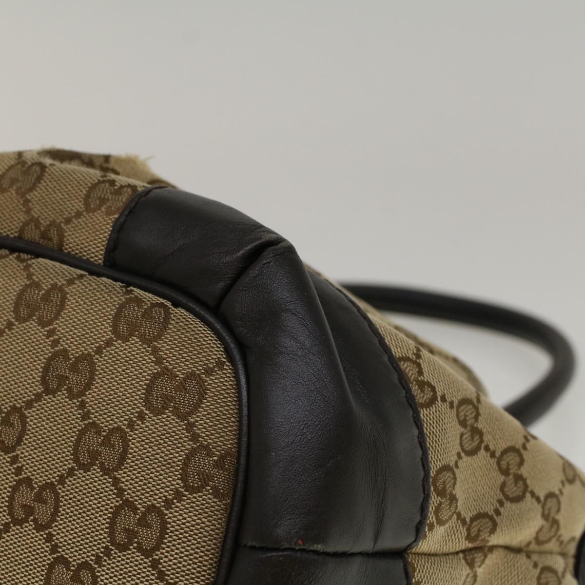GUCCI GG Canvas Hand Bag 2way Beige 247902 57777